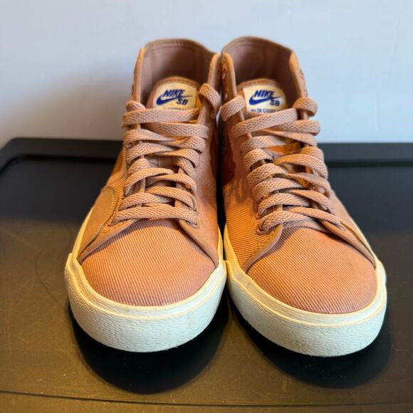 Nike SB Blazer Court Mid PRM Pink Canvas Sneakers Women’s 6.5 High Top DM8553 - Picture 7 of 12